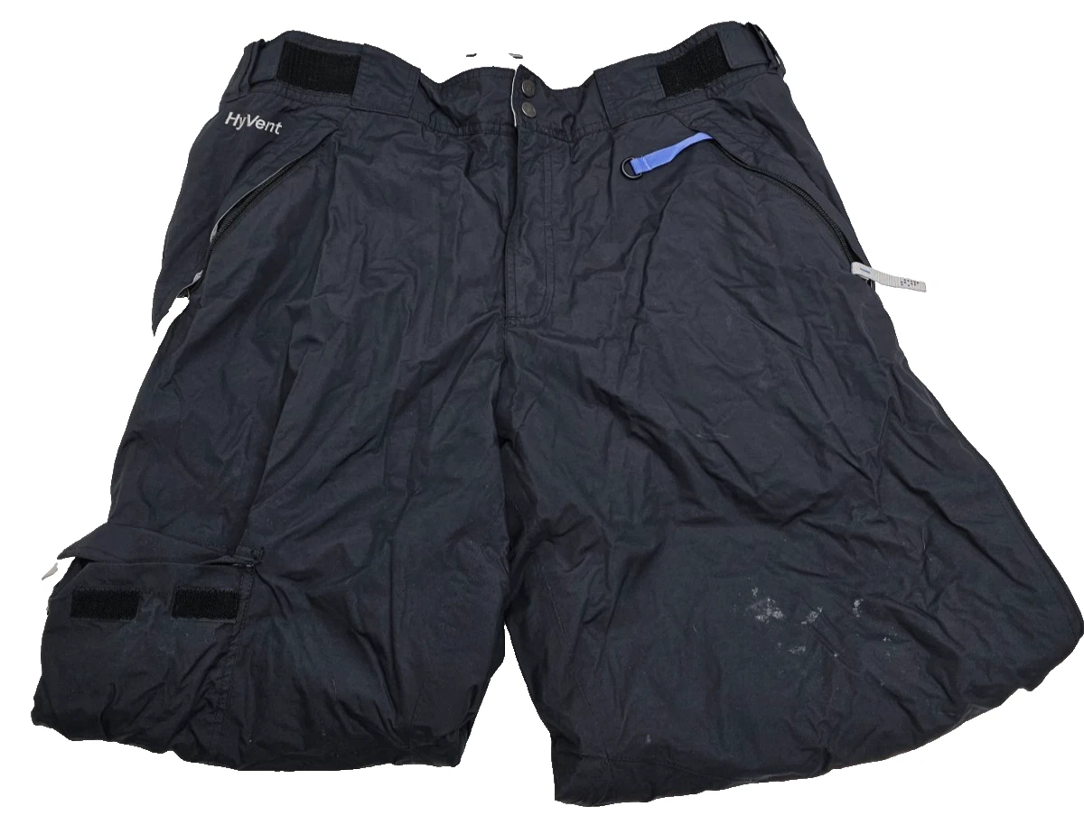 The North Face HyVent Insulated Snow Ski Pants Black Women's XL Water-Resistant