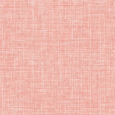 FD26355_Aura Crosshatch Leinen Koralle Rosa Weiß Edle Dekor Tapete