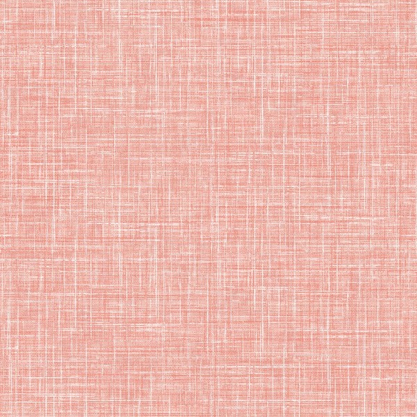 FD26355_ Aura Crosshatch Leinen Koralle Rosa Weiß Fine Decor Tapete-image