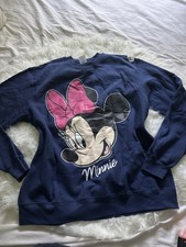 Disney Minnie Mouse navy blue sweatshirt with Minnie Mouse Big face graphic