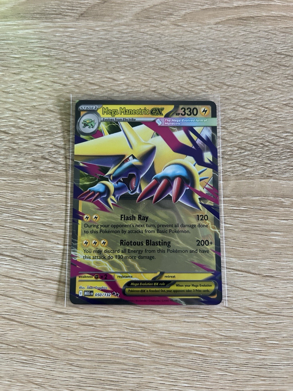 Mega Manectric Ex 50/132 Mega Evolution MEG Pokemon TCG