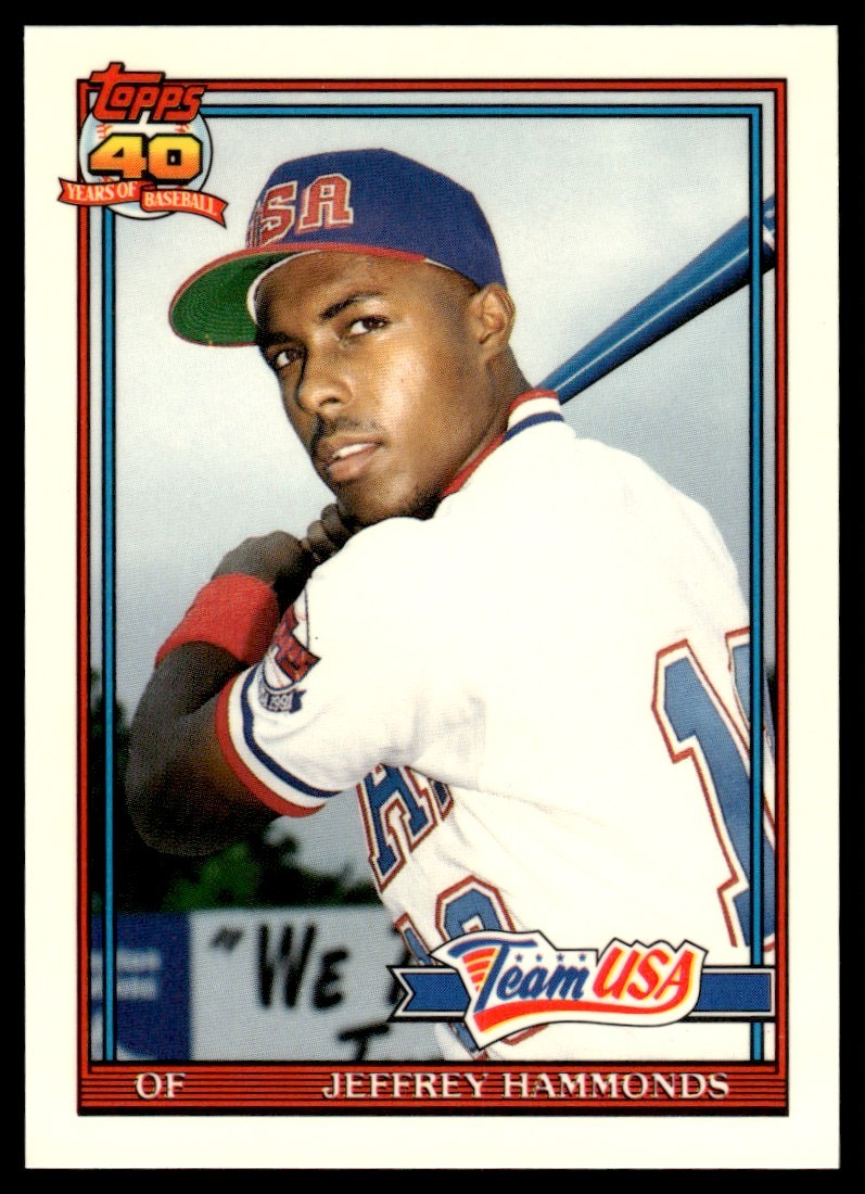 1991 Topps Traded Tiffany #51T Jeffrey Hammonds - Usa - Rookie