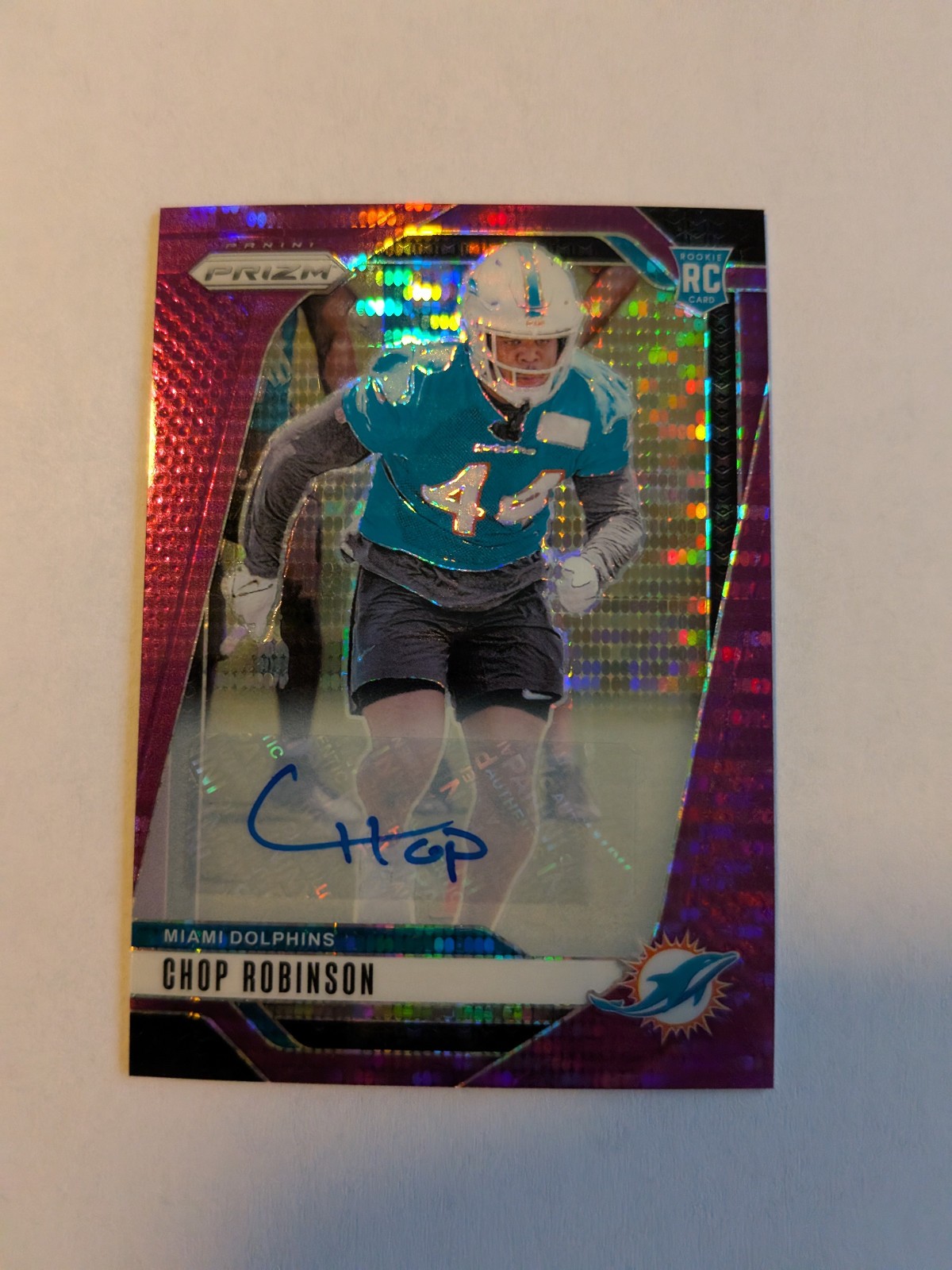 2024 Panini Prizm - Purple Pulsar Prizm Autographs #319 Chop Robinson Auto RC