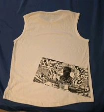 New Men's Adidas Y-3 Yohji Yamamoto Tank Top White Black Graphic Size 2XL HTF