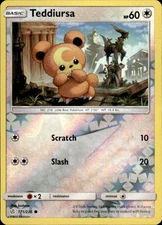 Pokemon Reverse Holo Teddiursa SM - Cosmic Eclipse 171/236 LP