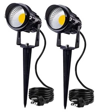  Outdoor Landscape LED Lighting 12W Waterproof Garden 2 Pack Soft White (3000K)