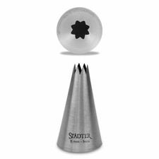 St&auml;dter Fine Line Star Spout Large Spout Garnish Spout Stainless Steel 8 mm