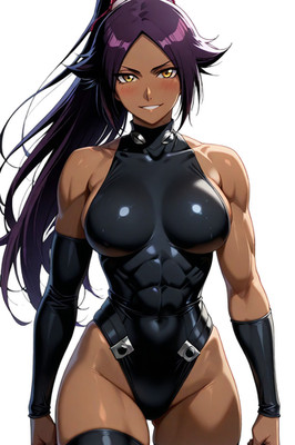 Yoruichi Bleach Waifu Weatherproof Anime Sticker 6'' Car Decal