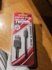 Wireless Gear 10 ft sync/charge Gray cable for USB-C Devices