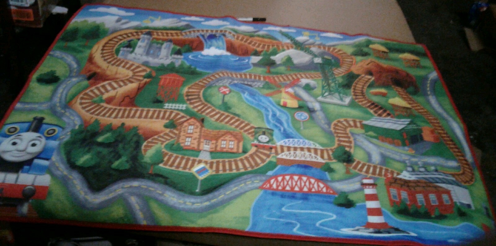 thomas the tank play mat