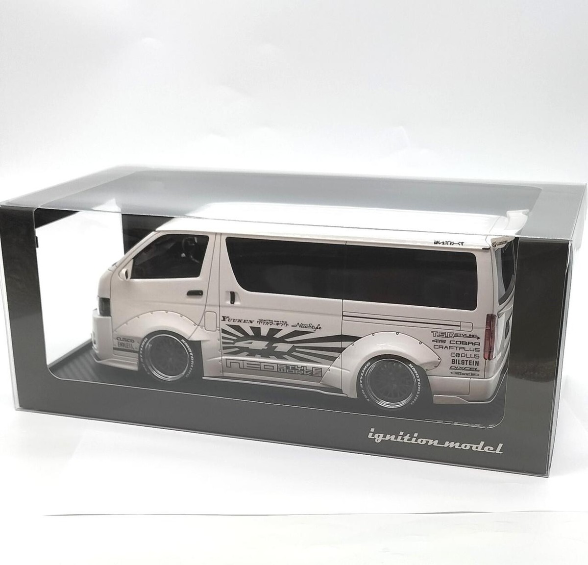 IGNITION MODEL 1/18 T・S・D WORKS HIACE Pearl White | eBay