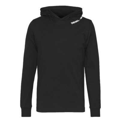 Diesel UMLT-Jimmies Sweatshirt Kapuzenshirt Pullover Hoody Herren Men Schwarz