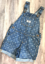 OshKosh B'Gosh Denim Shorts Overalls With Stars Size 4T