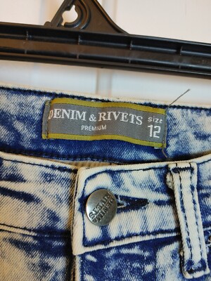 【88】THEREDTHREAD Sprint denim 1 toys Denim & Rivets Boys Jeans Shorts Size 12 Blue Moto