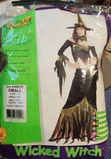 Wicked Witch Dress Woman Costume By Rubies Size 6-9