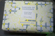 Beekman 1802 GARDEN OF GARDENIA Pure Goat Milk Bar Soap PALM SIZE 3.5 oz NEW 5 B