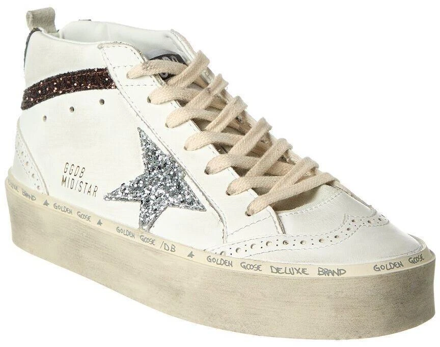 Golden Goose Star Mid Light Grey Gold W for sale | eBay