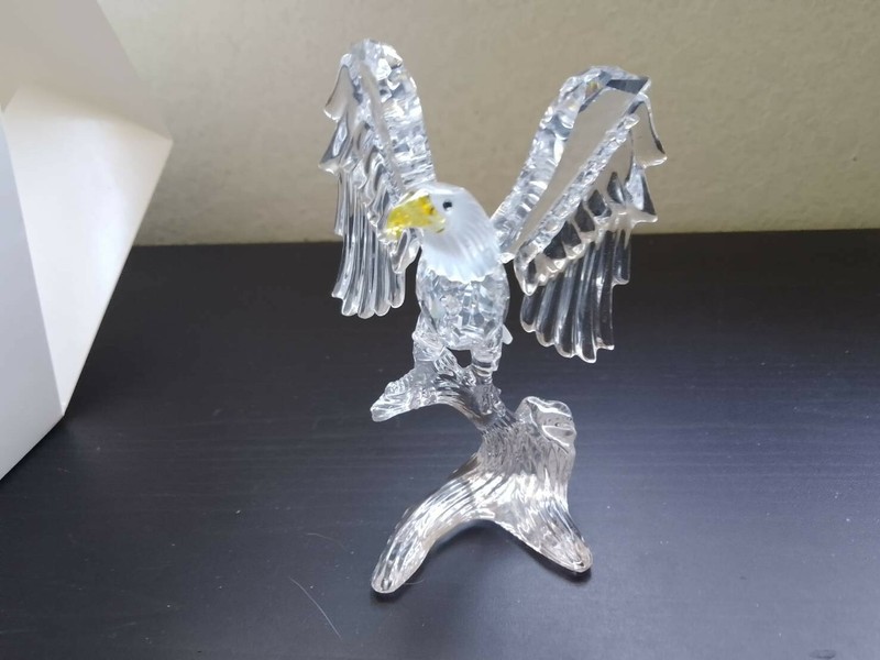 SWAROVSKI Silver Crystal Figurine Bald Eagle 248003 COMPLETE MIB NWT NOS c49