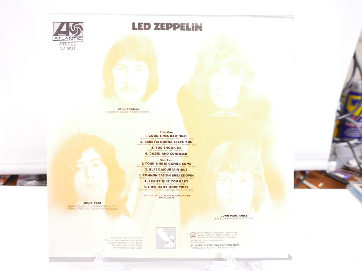 Led Zeppelin Vinyl Self Titled Debut 1969 Atlantic SD 19126 | eBay