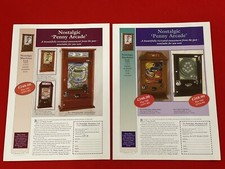 Nostalgic Penny Arcade Machine Flyers RARE Memorabilia