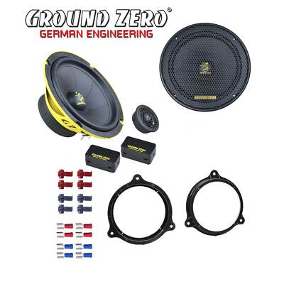 Ground Zero Auto Lautsprecher Kompo 16,5cm für Smart fortwo (BR453) 2014 - 2019
