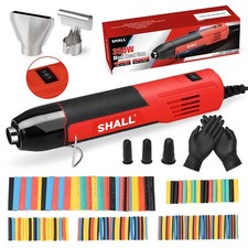 SHALL Mini Heat Gun, 350W Heat Gun,164 Pcs Shrinking Tubes,446℉(230℃)/752℉(400℃)