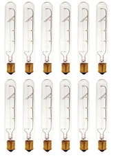 (case of 12 bulbs) GE 14676 Tubular Appliance Bulb 25 watt 220 Lumens, T6.5