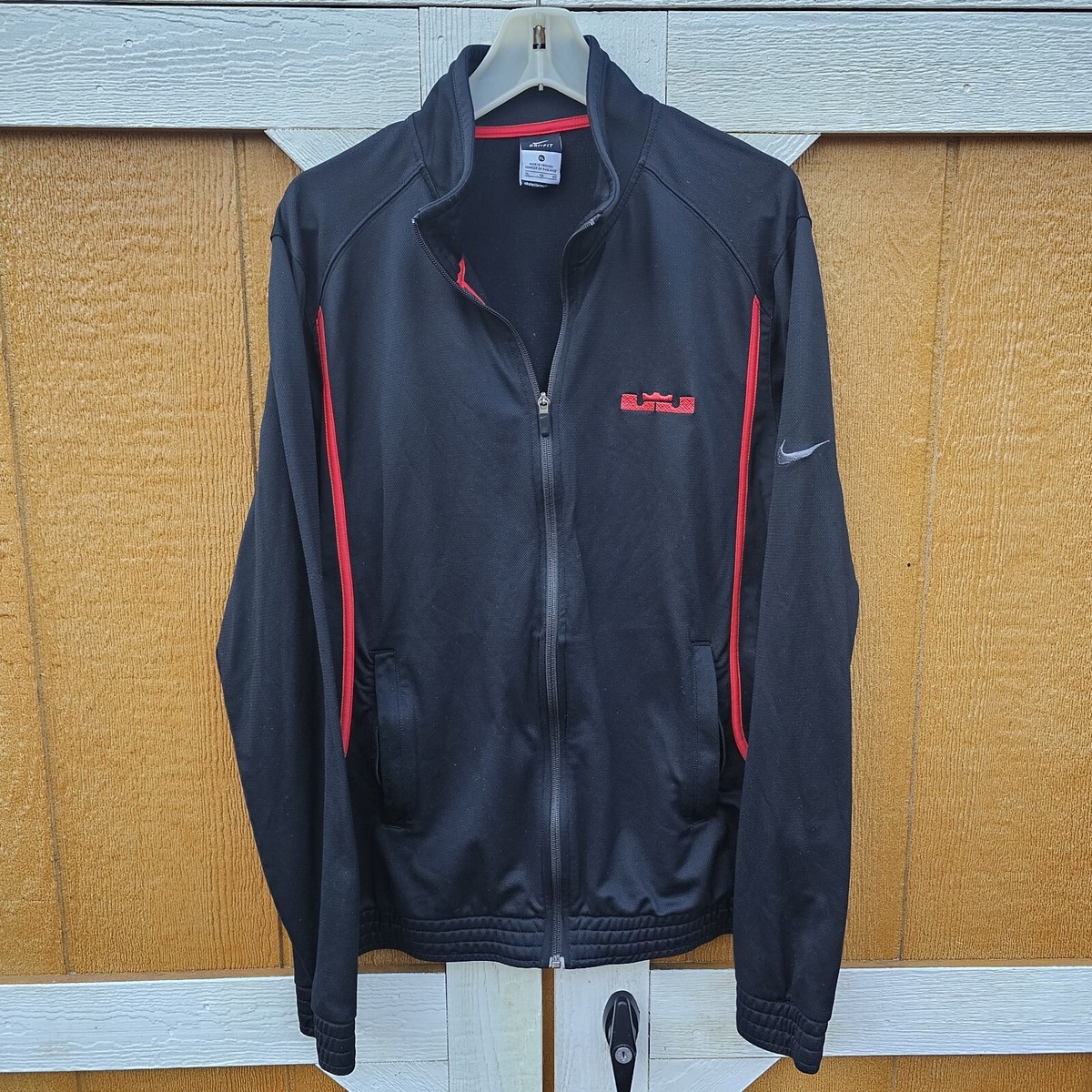 LeBronJames レブロンジェームズ ロゴ トラックジャケット NIKE Nike Lebron James Black Red Zip Dri Fit Jacket XL | eBay