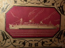 Alte Blechdose OGO Bremen Kaffee original vintage echt antik motiv Schiffe
