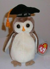 Ty Beanie Baby - WISE the Graduation Owl - MINT with MINT TAGS