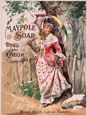 Affiche Savon Américain Vintage - Décoration Murale Salle De Bain (Neuf)