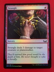 Strangle 125/281 Streets of New Capenna Foil Common MTG