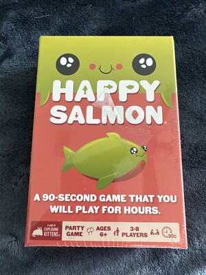 Happy Salmon Party Card Game - NEW-SEALED - by Exploding Kittens