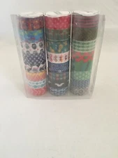 24 Rolls Washi Masking Tape Set,Decorative Craft Collection for DIY