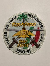 PATCH AERONAUTICA MILITARE -  ITALIAN AIR FORCE DETACHMENT U.A.E. GULF FORCE 90