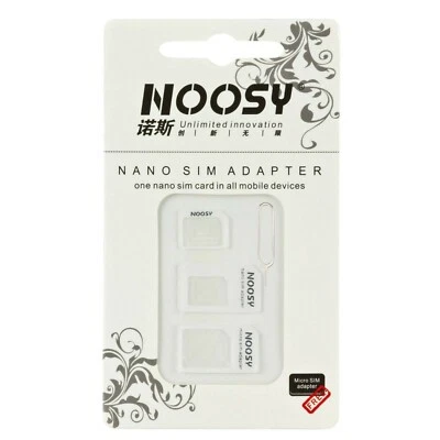 Universal Handy & Tablet Nano Sim Kartenadapter Micro Kartenleser Set 4-teilig - Bild 1 von 4