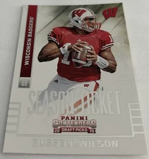 2015 Contenders Draft Football Russell Wilson Wisconsin Badgers Season Ticket