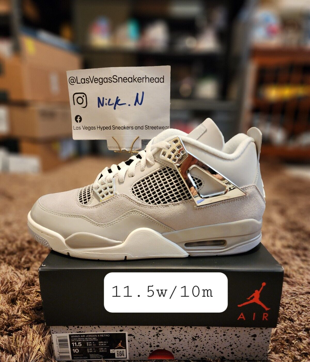 Size 11.5w/10m NIKE AIR Jordan 4 Retro Frozen Moments (Women's
