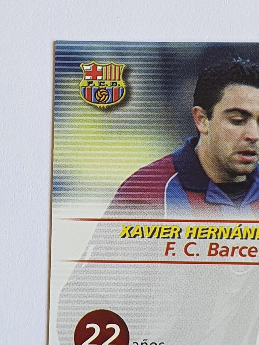 2002-03 Xavi Hernandez #62 FC Barcelona Panini Megacracks La 2002-03 Xavi Hernandez #62 FC Barcelona Panini Megacracks La