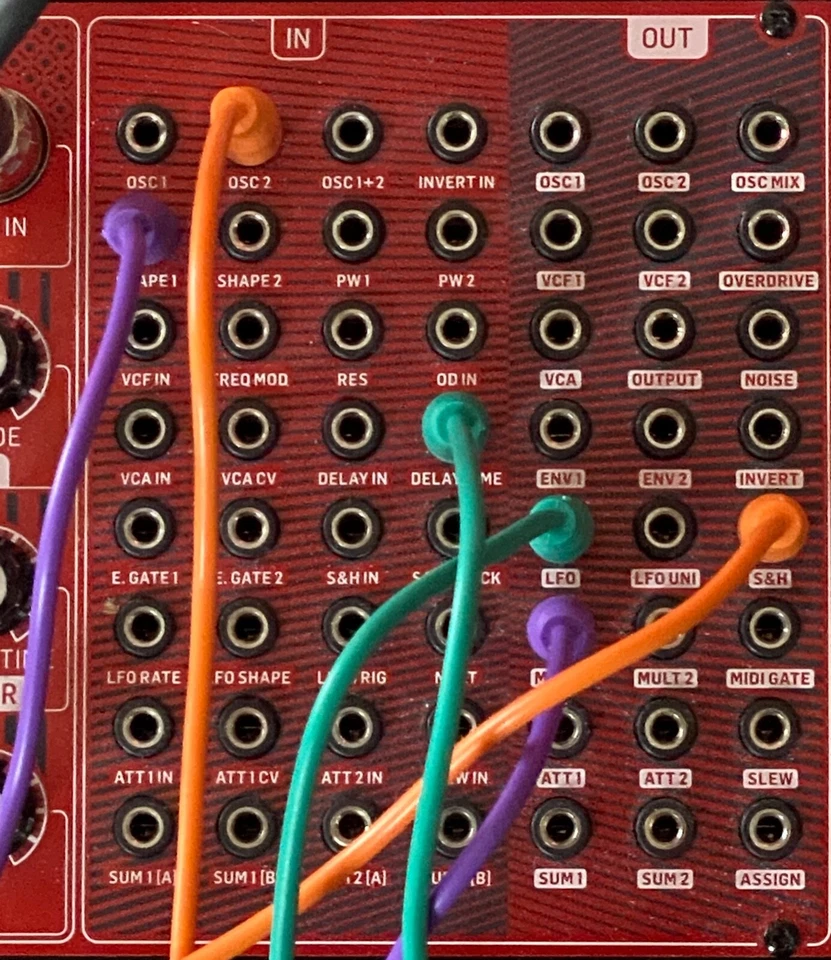 (2) Pack of Blue 3.5mm MONO TS Cables for Eurorack Modular Synth Synthesizers - Image 3 of 3