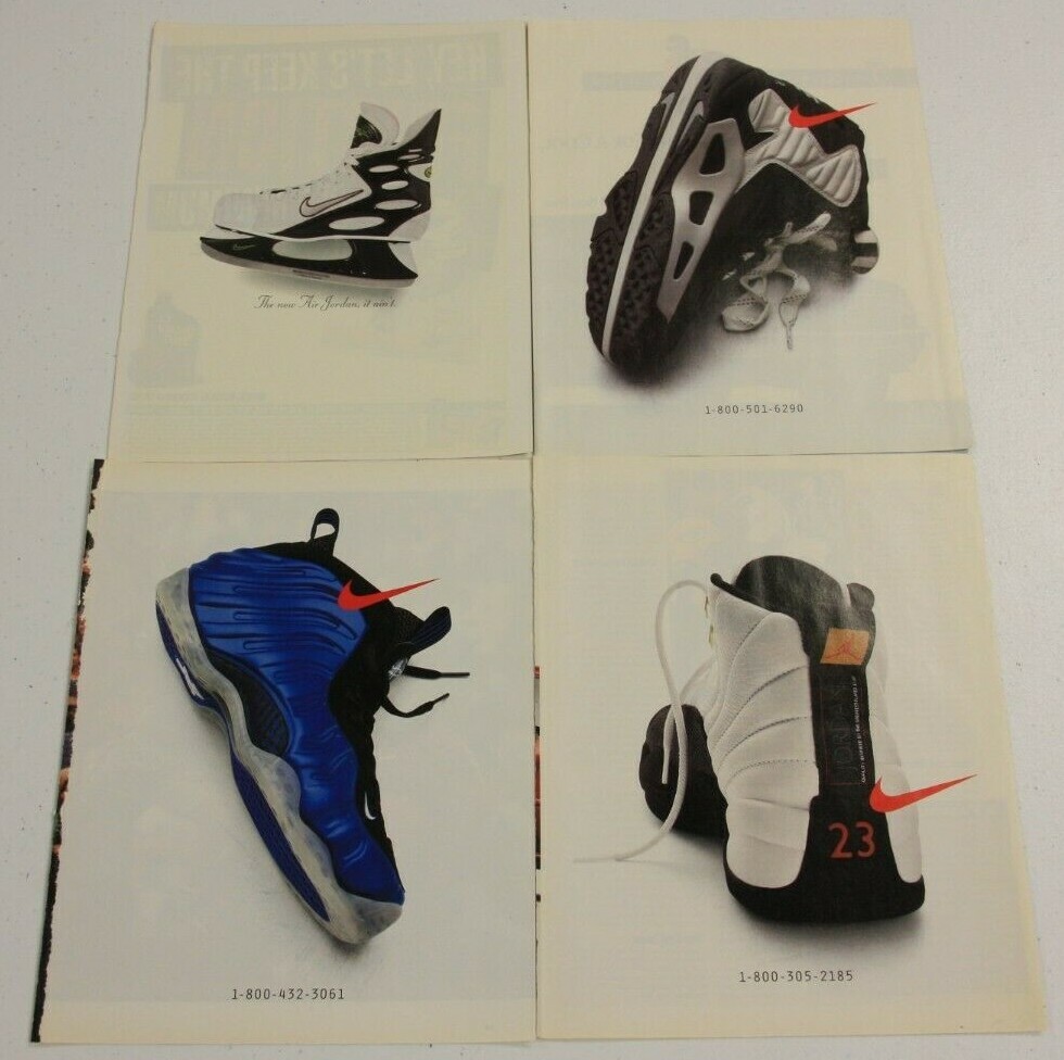 sustantivo Impedir Hablar en voz alta Vintage Nike Phone Number 1-800 Sneakers Advertising Print Ad Poster | You  Pick | eBay