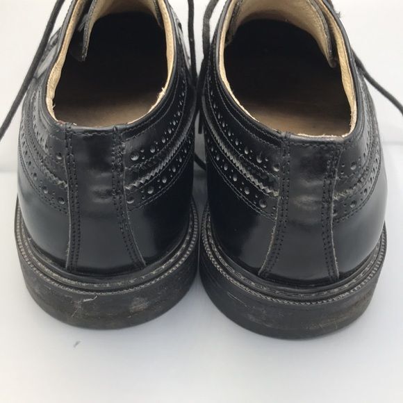 Italian Leather Men's Black Dress Shoes size 10 Gem