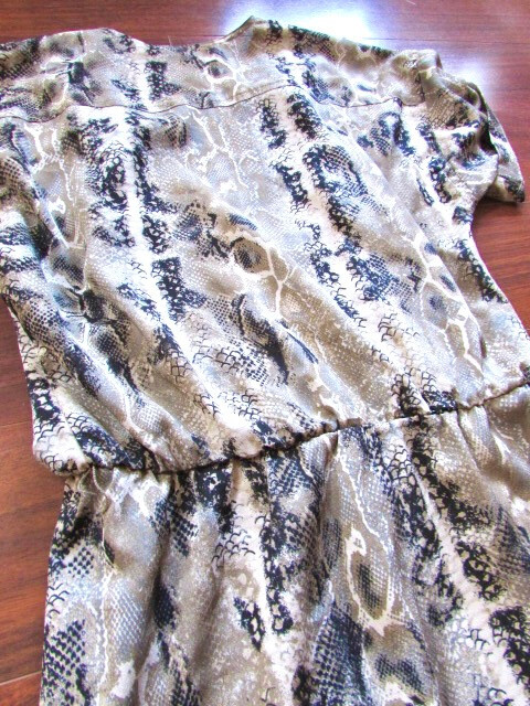 HEED ~ Sz Small ~ Python Snake Print Surplice Wra… - image 7
