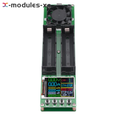 2Way Type-C 18650 Battery Capacity Tester Automatic Internal Resistance Tester