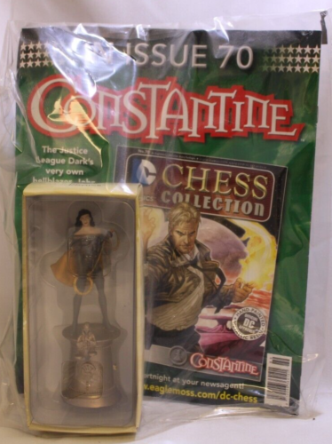 EAGLEMOSS DC CHESS COLLECTION #69 SUPERWOMAN BLACK QUEEN FIGURINE & MAGAZINE - Picture 1 of 2