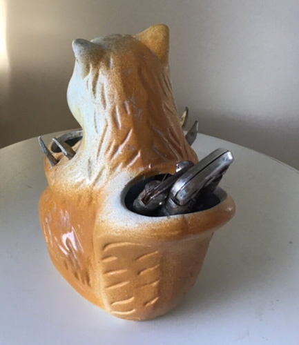 Vintage Ceramic Squirrel Nutcracker With 6 Tools Nutcracker And Picks - Picture 4 of 6