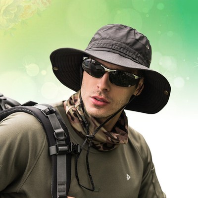  Faltbarer Fisherman Bucket Cap mit breiter Krempe Verstellbarer atmungsaktiver