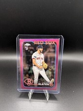 JUSTIN SLATEN TOPPS 2024 CHROME UPDATE PINK REFRACTOR ROOKIE CARD 50/399