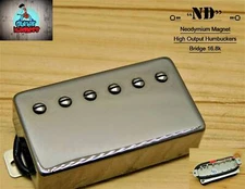 G.M. ND Humbucker Bridge Neodymium Magnets Black