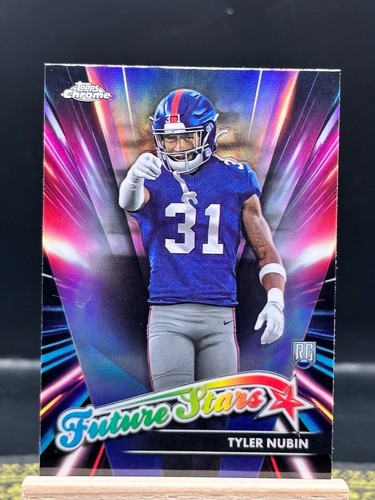 2024 Topps Chrome Football - Tyler Nubin RC - Future Stars Refractor - FS-18